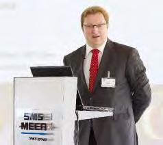 STRANGPRESSEN Stärkste Leichtmetall-Strangpresse der Welt vorgestellt Jens Barth, Geschäftsführer Vertrieb, SMS Meer.