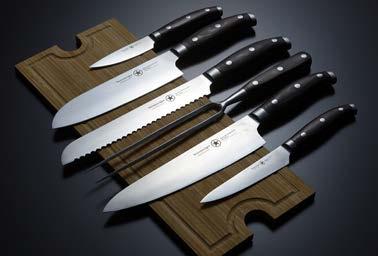 Das Set beinhaltet folgende Messer: Kochmesser: