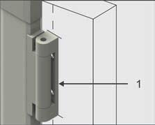 Montage Insektenschutz-Tür ALU 2. Positionieren Sie das erste Innenteil des Scharniers 10 cm von der Oberkante des zusammengebauten Rahmens und markieren Sie die Löcher mit einem Stift. 3.