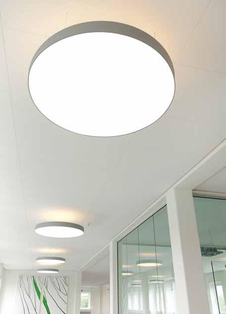 : Profil 3248 / drop line 32P lili Nutzung: LED Flächenleuchte in flachem, rundem Design für Arbeitsplatz- und