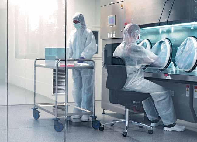 weisstechnik Produkte wie Reinluftüberwachungssysteme und chirurgische Rauchabsaugung leisten in Verbindung mit einer Laminar-