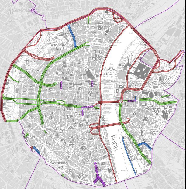 Michael Haase Radverkehrskonzept für die Kölner Innenstadt In Umsetzungszeiträumen