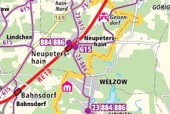 Verknüpfung in der Region Beispiel Neupetershain 90 Umsteiger/Tag 2010 Verkehrsmittelnutzung im Vorlauf, alle Linien/Richtungen
