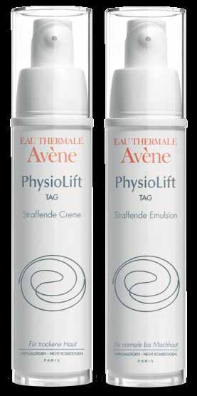 Avène PhysioLift Tag straffende Creme oder Emulsion Intensive Tagespflege, reduziert Falten, festigt die Haut, glänzt nicht und