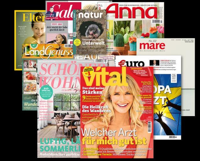 Medien 1. Automatische Anzeige für Zeitschriften-Cover - Erweiterung Mit dem Update 7.60 stehen Ihnen 11 weitere Zeitschriften-Cover zur Verfügung, die in Ihrem LIBRARY automatisch angezeigt werden.