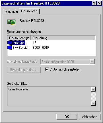 Netzwerkinstallation unter Windows 9x Allererste und recht goldene Regel: beim Installieren von Fenstersystemen wie Windows 95, Windows 98 sind vorher sämtliche Karten (wie Netzwerkkarten,
