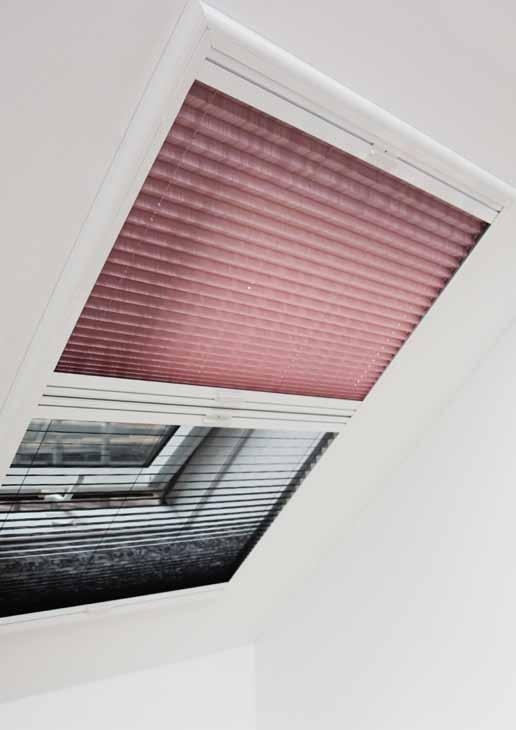 Raffiniert: PLISSEEsysteme Plissee-Fenster Dieses Plissee-System ist die perfekte Lösung für Ihre Dachfenster.