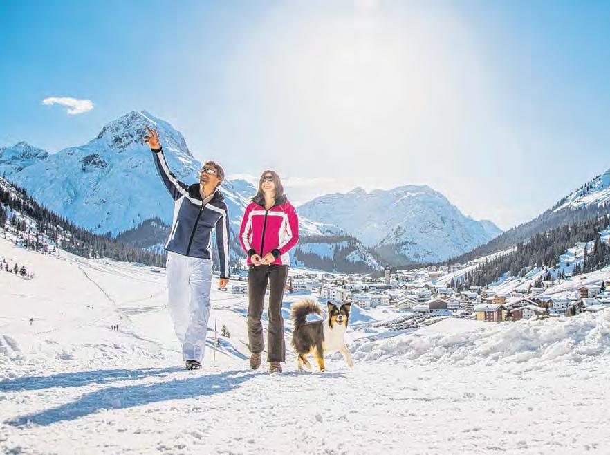 16 arlberg.at Die Zeitung für Lech und Zürs 1. Jänner 2016 Winterwandern im Winterwonderland Winterwandern und Schneeschuhwandern als Entschleunigung in Lech Zürs am Arlberg.