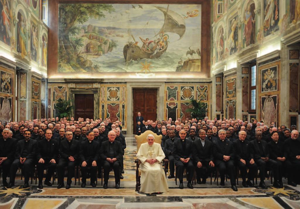 L Osservatore Romano Am 21. Februar 2008 hat Papst Benedikt XVI. die Teilnehmer der 35. Generalkongregation in Audienz empfangen. nende und erfüllende Sendung teilen wollen.