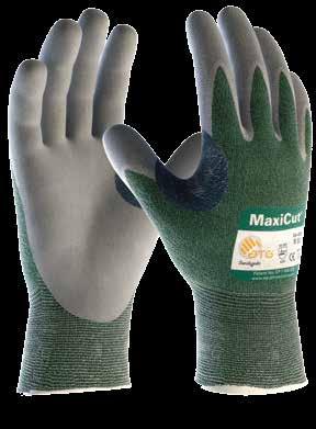 84 << schnittschutzhandschuhe nahtlos gestrickte Glasfaser-, Nylon-Strickhandschuhe mit patentierter Mikroschaumbeschichtung, handflächenbeschichtet, verstärkte Daumenbeuge.