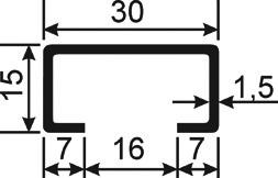 Montageschienen, ungelocht kaltgewalzt 20/8 20/12 28/12 28/15 28/28 28 8 20 0,8 12 20 1,5 12 28 2 15 28 2,3 28 2 4,5 11 4,5 5 10 5 8 12 8 8 12 8 8 12 8 Ausf.