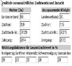 5.3 Königin der A-Linien-Belegstelle Rothbach Deshalb untersuchen wir nun die Königin des zweiten Beispiels von Kap. 5.1 mit der Belegstationskarte der A-Belegstelle Rothbach.