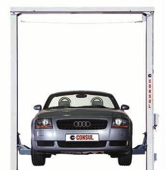 Base frame free allround lift for lifting of vehicles with an overall weight up to 3.000 kg. Optionally suitable for installation outdoors.