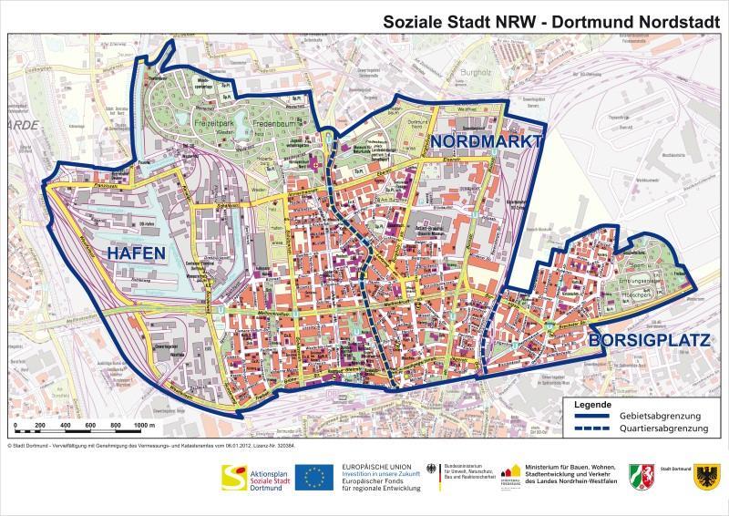 MASSNAHMEGEBIET STADTERNEUERUNG NORDSTADT LOKALE FÖRDERUNG redenz.