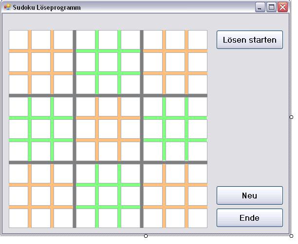 1. Einleitung: 1.1. Regeln eines Sudokurätsels Das Spiel besteht aus einem Gitterfeld mit 3 3 Blöcken, die jeweils in 3 3 Felder unterteilt sind, insgesamt also 81 Felder in 9 Reihen und 9 Spalten.