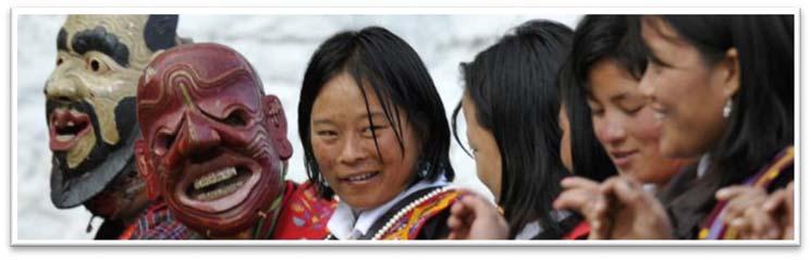 Tour # BH-01: 8-Tage INDIVIDUALREISE: WEST-BHUTAN Kleine Rundreise BHUTAN VERGESSENES KÖNIGREICH IN DEN WOLKEN Route: DELHI - PARO THIMPHU PUNAKHA - WANGDUE - PARO - DELHI Im Reisepreis