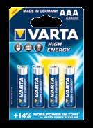 L 6, ; B 7, ; H 8, 6,0 VARTA Primär Batterien bieten für jeden Einsatz die optimale Energielösung: