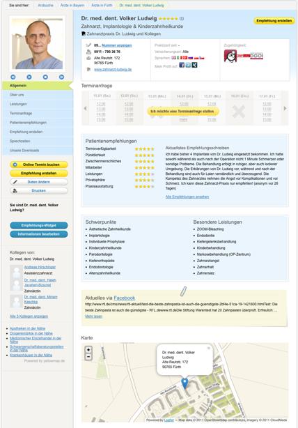 Das imedo Premium-Profil Micro-Homepage Bilder als Diashow Empfehlung erstellen Sprachen, Social Media Profile, Mitgliedschaften 7 ausführliche Unterseiten: Über uns, Leistungen, Terminanfrage,