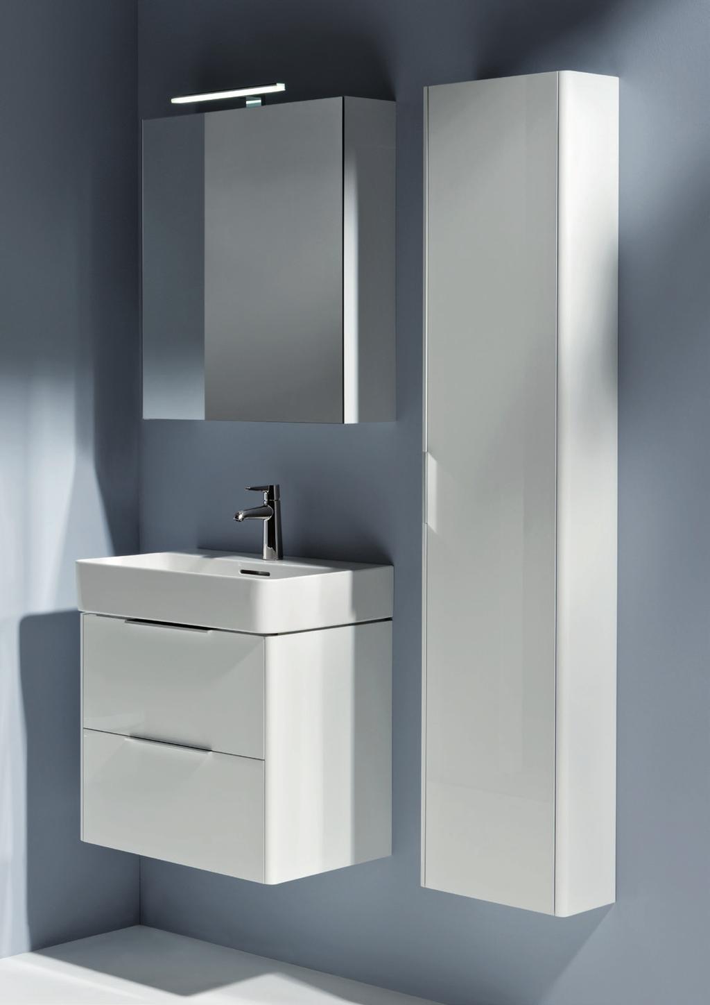 VAL VAL Waschtisch 60 BASE Waschtischunterbau; Spiegelschrank; Hochschrank mit 180 mm Tiefe VAL