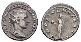 : IMP MAXIMINUS PIUS AUG, Büste des Maximinus Thrax nach rechts, mit Lorbeerkranz, drapiert und gepanzert Rv.