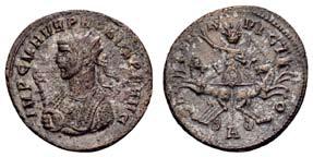, s-ss 10203 25 Victorinus, 269-270, AR Antoninian, 270, Trier, Av.