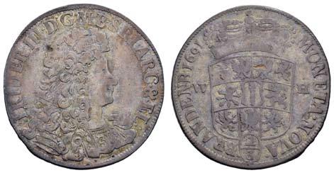 Schrötter 300, ss 10237 10237 F 90 Friedrich III. 1688-1701, 2/3 Taler = Gulden, 1691, Emmerich, Av.