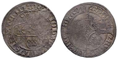 10267 10267 F 90 Johann II., 1481-1521, Brasspfennig, ohne Jahr, Emmerich, Av.