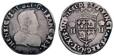 1643-1715, ½ Ecu, 1651, Rennes, 13,40 g,, Dupl. 1470 Gad.