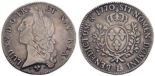 10392 F 50 Louis XV., 1715-1774, Ecu au bandeau, 1759, 9-Rennes, Louis XV.