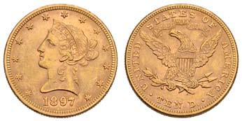 Thailand 10589 10589 F 450 Republik, 10 $, 1897, mehrere Rf.