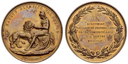 Hohenzollern, gussfrisch, 130,20 g,, 96,0 mm, 10611 10611 F 150 Frankreich, 1800 = An VIII, ok togonale Silbermedaille von Dumarest, Av.