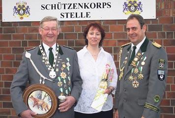 Den Wettstreit gewann der 67-jährige Schmiede- und Schlossermeister und Schützenkönig des Jahres 2007. Die nächsten Plätze belegten Heinrich Bleecken und Markus Flieger.