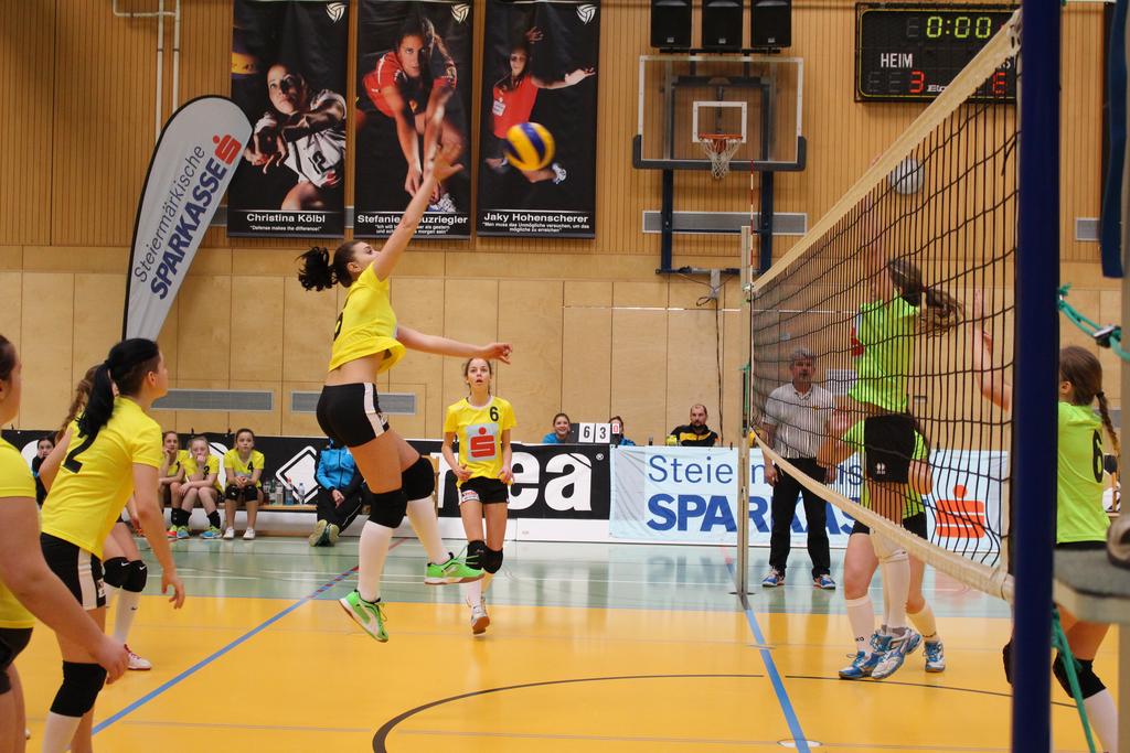 Sparkasse Schülerliga Volleyball 2015/2016 Jahresbericht Steiermark Im Schuljahr 2015/16 nahmen in der Steiermark 18 Schulen an der Sparkasse Schülerliga Volleyball teil.
