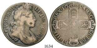 s 90,- 1627 William und Mary, 1689-1694 Crown 1692, London. 29,76 g.