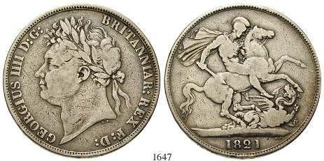 1647 George IV., 1820-1830 Crown 1821. S.3805.