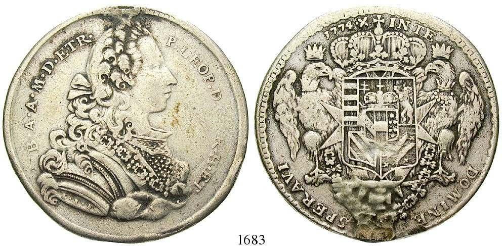 hübsche Patina, st 180,- ITALIEN, VENEDIG 1685 Francesco Loredano, 1752-1762 Ducato o.j. 17,56 g.
