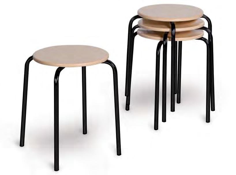 Sitzen aus Buchensperrholz Alle Stahlteile lackiert in RAL 9005, Schwarz Komplettset -1225 219, Tisch-Stuhl-Kombination bestehend aus: 1 Tisch 1 800, Platte kunststoffbeschichtet mit Buchendekor 4