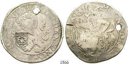 Gegenstempel vz, Münze f.ss/s. Delm.870 o. 871. sehr selten. berieben, gelocht, kl. Randkerbe, f.