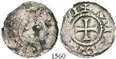 Haarlinien auf Vs., vz+ 30,- 1558 Denar 840-877, Bourges. 1,55 g.