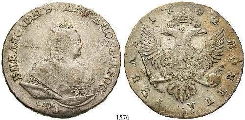 200,- RUSSLAND 1571 Peter I., 1696-1725 Rubel 1722, Moskau. 27,23 g.