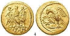 leichter Doppelschlag, Vs. Schrötlingsfehler, f.vz 1.350,- MAKEDONIEN, KÖNIGREICH 2 Alexander III. der Grosse, 336-323 v.chr. Stater 330-320 v.chr., Amphipolis.