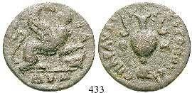 vz/vz+ 300,- PAMPHYLIEN, ASPENDOS 438 Drachme 350.v.Chr. 4,90 g. Mopsos l. auf Pferd, hält Speer / Eber r. SNG Cop.248vgl. selten.