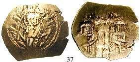 Prägeschwäche am Rand, vz 460,- 37 Hyperpyron 1325-1334, Constantinopel. 2,86 g.