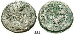 ss 450,- 533 Autonome Prägungen Bronze 24 mm Jahr 241 = 115/116 n.chr. 9,62 g. Drapierte Büste des Herakles-Melkart r.