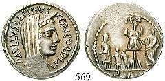 Perseus mit seinen Söhnen. Cr.415/1; Syd.926. herrliche Tönung. Vs.