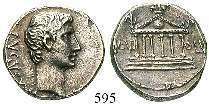 ), sowie des Lucius Caesar (2 n.chr.) und Caius (4 n.chr.), den Söhnen des Agrippa, zur besten verbliebenen Alternative. 589 Marcus Antonius, 83-30 v.chr. Denar 31 v.chr., Cyrene. 3,20 g.