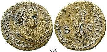 , hält Füllhorn und Caduceus. RIC 413 (Vespasian).