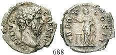21,78 g. Büste r. DIVVS ANTONINVS / DIVO PIO S C Statue des Antoninus Pius auf Säule. RIC 1269 (M.