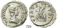 Prägeschw., vz 220,- 736 Antoninian 219, Rom. 5,06 g. Drapierte Büste r.