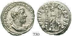 mit Standarte und Adler, vor ihr eine weitere Standarte. RIC 67. st 190,- 737 Antoninian 219, Rom.